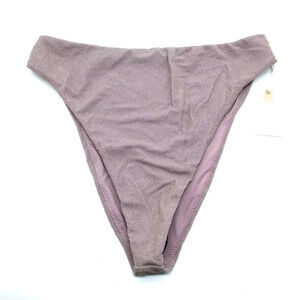 *Final Price* Good American Bikini Bottom Size 8 or 5XL Lilac Sparkle Cheeky NWT